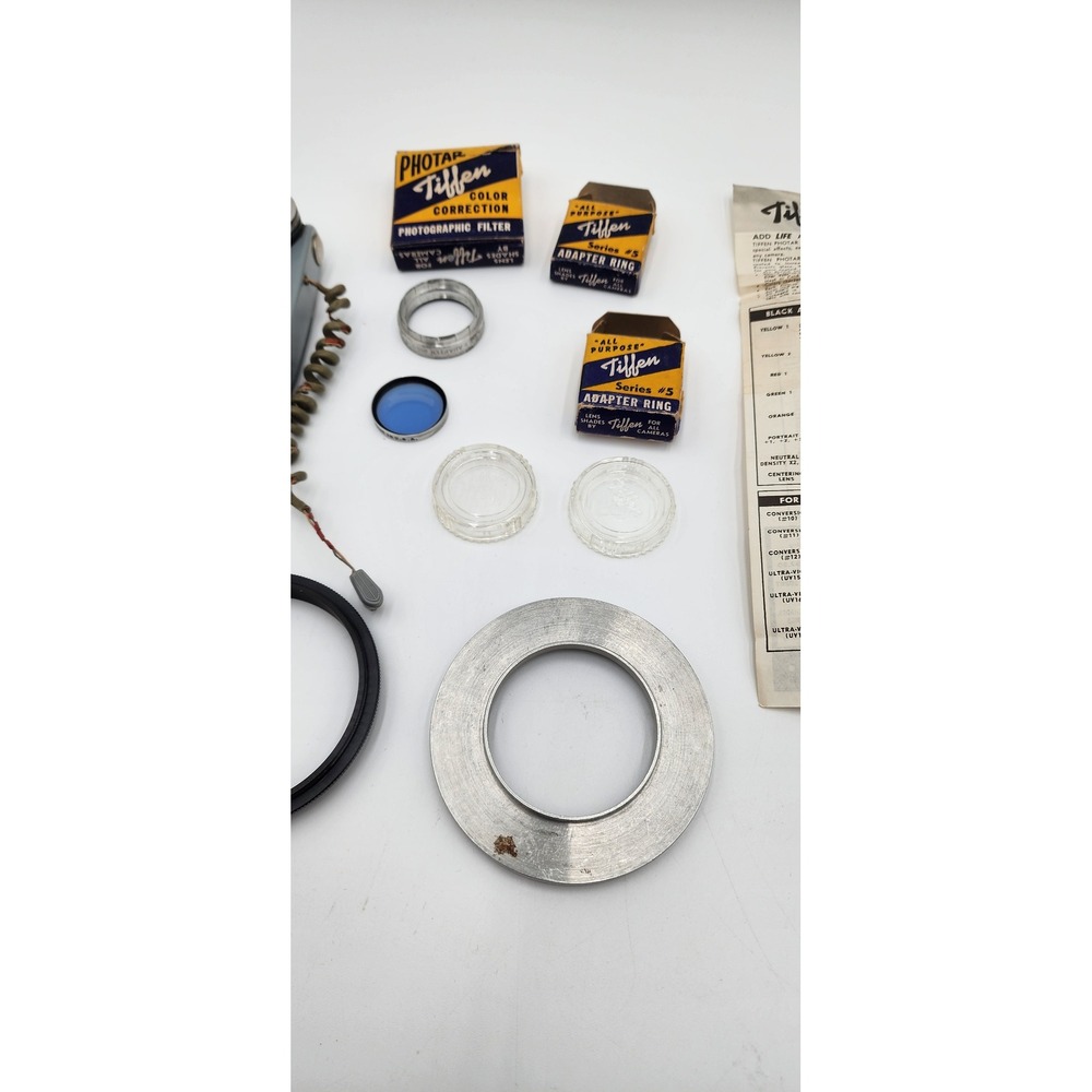 Minolta Tiffen GE Vintage Camera Accessory Lot Flash Filters Lamps Slide Mounts - Picture 3 of 9